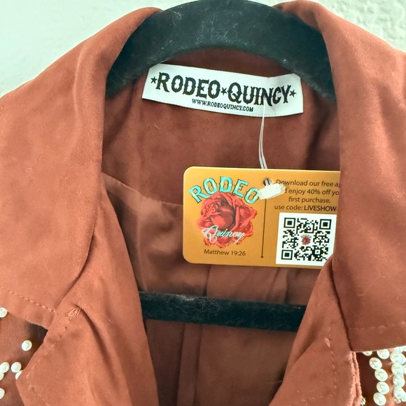 Wildfire Wranglers Fringe Jacket with Embroidery | S - Picture 4 of 4